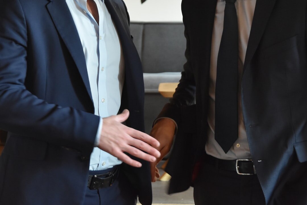 business handshake close up