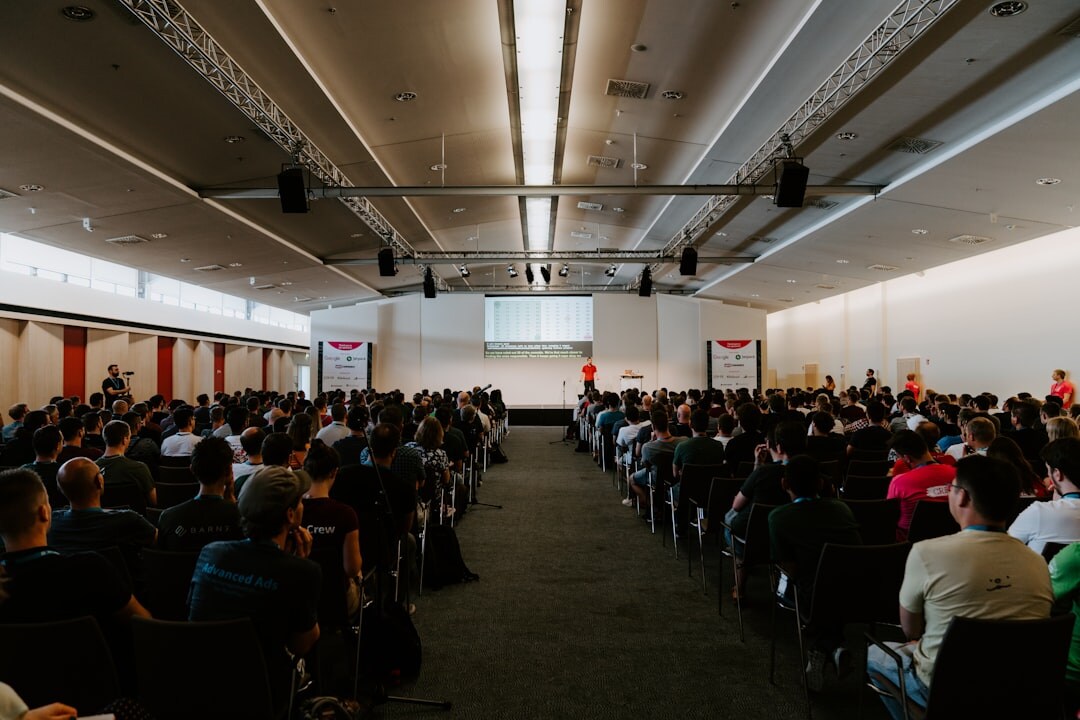business conference attendees
